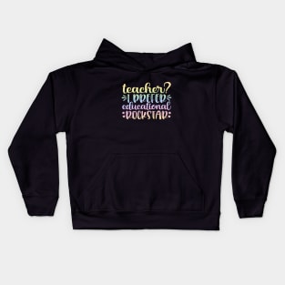 Teacher rockstar - teacher joke/pun Kids Hoodie